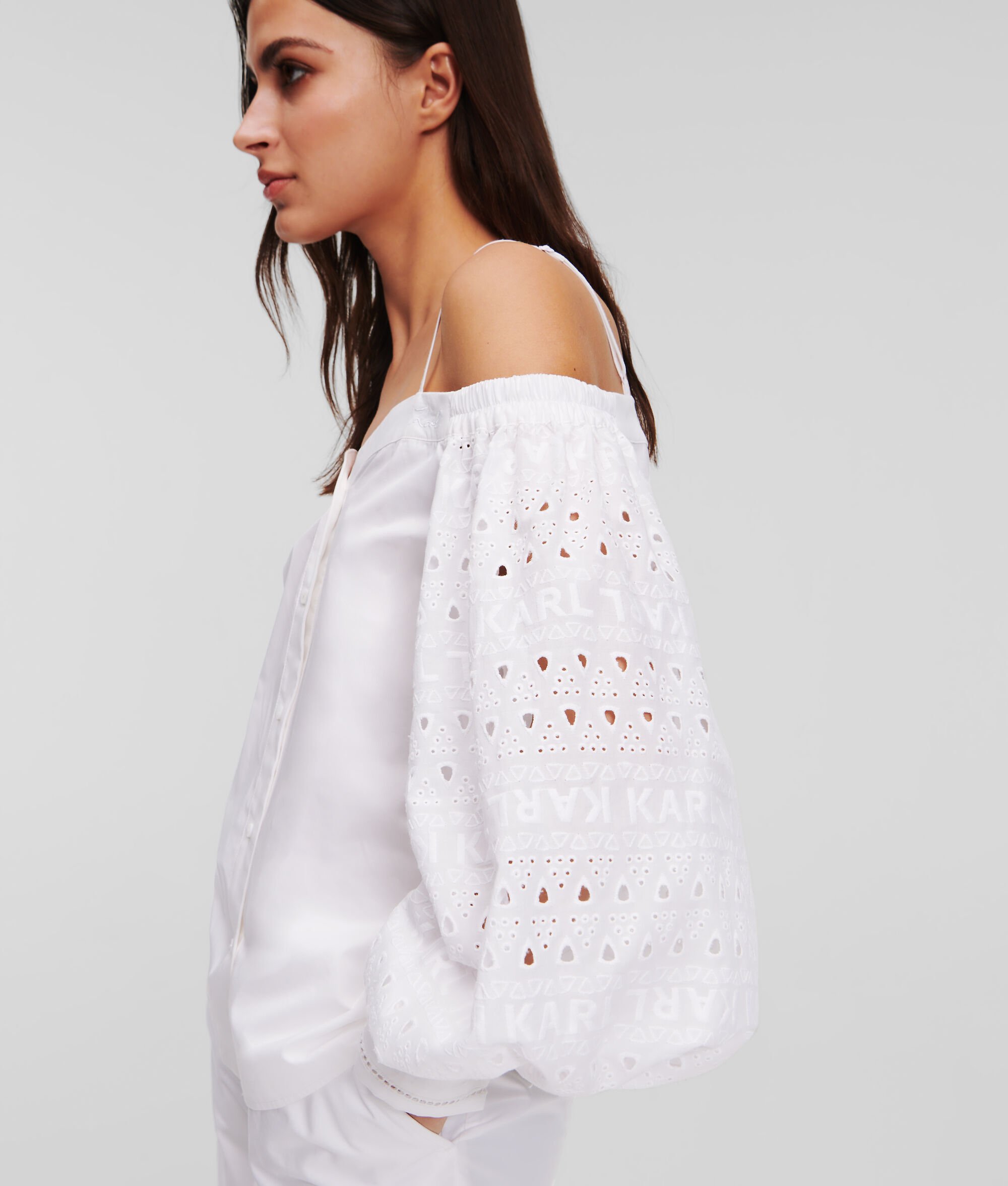 (image for) User-Friendly Broderie Anglaise Off-Shoulder Blouse